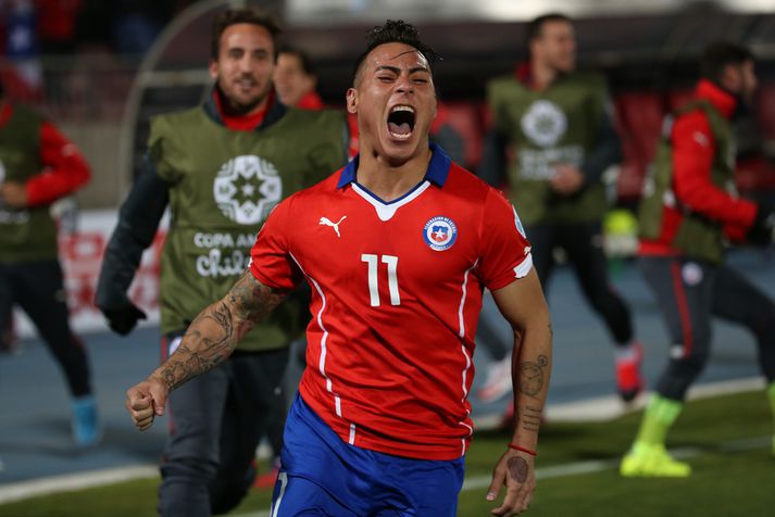 Eduardo Vargas var hetjan í nótt.