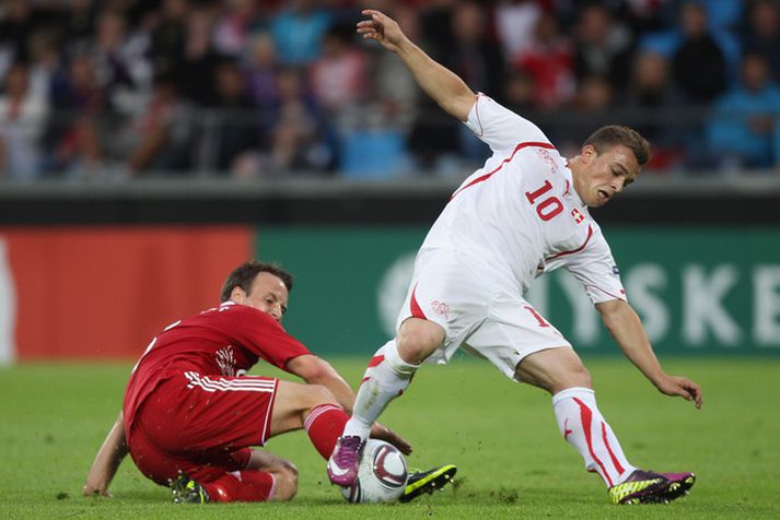 Shaqiri reyndist hetja Svisslendinga í kvöld