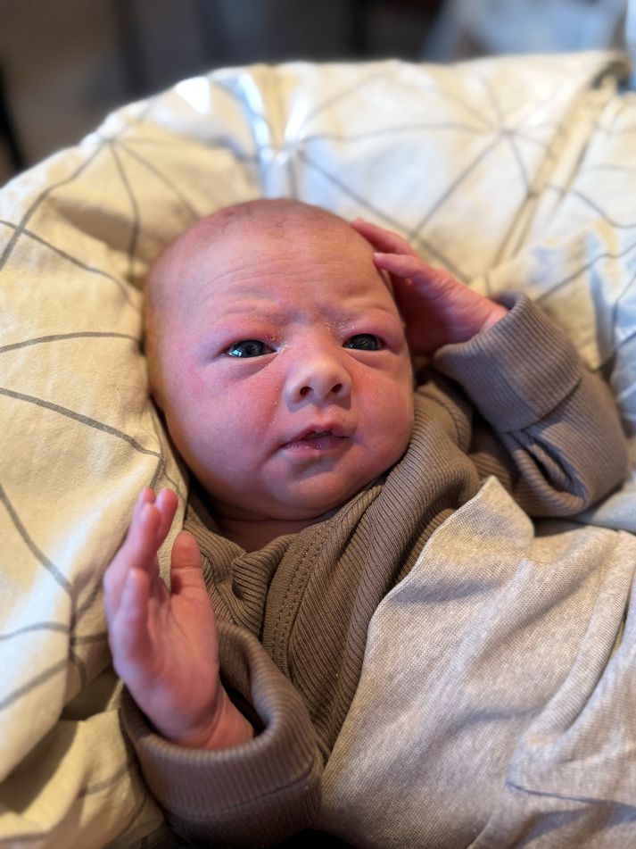 Nýársbarnið á Suðurlandi, sem kom í heiminn á fæðingadeildinni á Selfossi á nýársdag klukkan 17:06 en móðirin var sett 12. janúar. Móðir og barni heilsast vel.