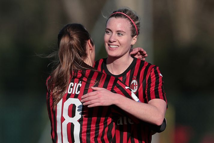 Berglind Björg Þorvaldsdóttir er að byrja vel hjá AC Milan.