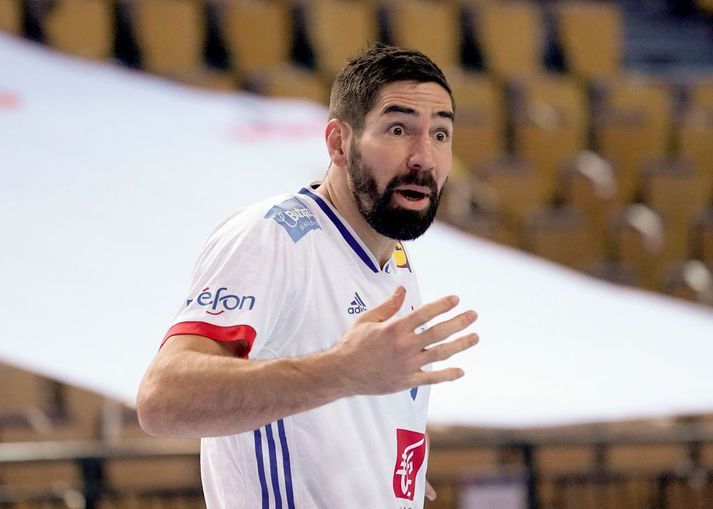 Nikola Karabatic er mættur með Frökkum á enn eitt stórmótið.Hann á þrenn gullverðlaun af Evrópumótum, fern af heimsmeistaramótum og þrenn af Ólympiuleikum.