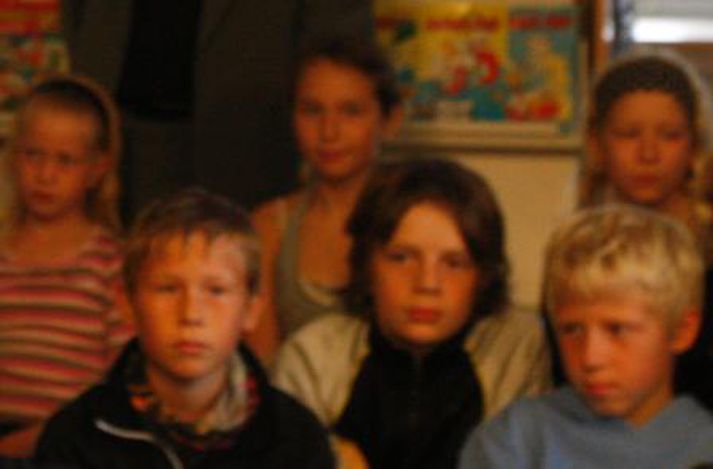 Grunnskólabörn. Mynd/ Anton.