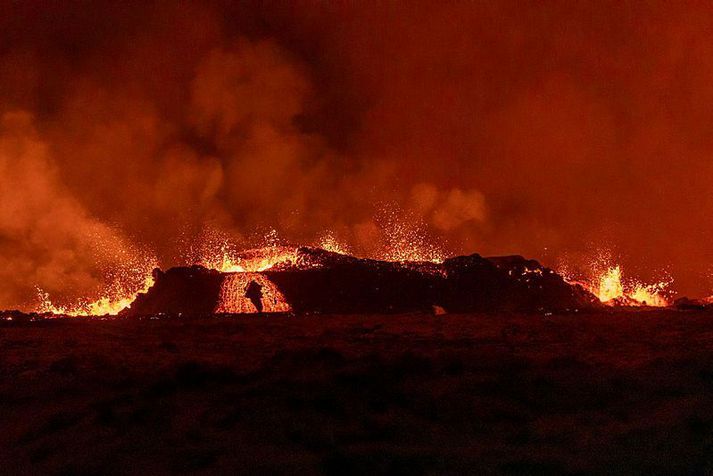 Eldgosði í Sundhnúksgígum var afar kraftmikið til að byrja með en þremur dögum síðar var því lokið.