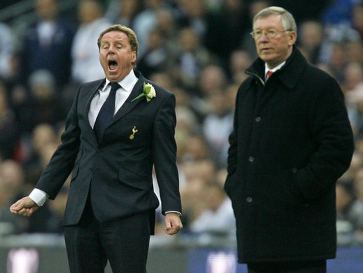 Harry Redknapp og Alex Ferguson á leik liðanna í fyrra.