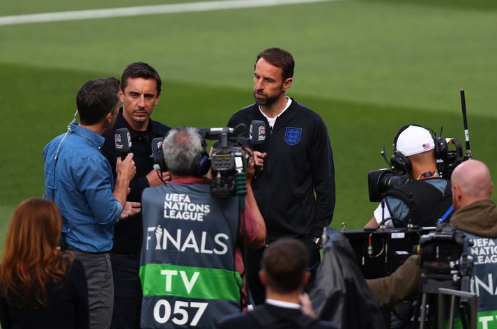 Gary Neville og Southgate.