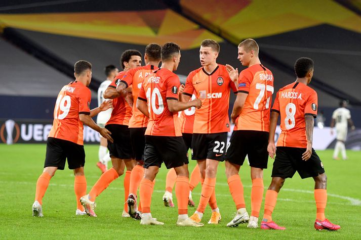 Shakhtar Donetsk átti greiða leið í undanúrslit Evrópudeildarinnar.