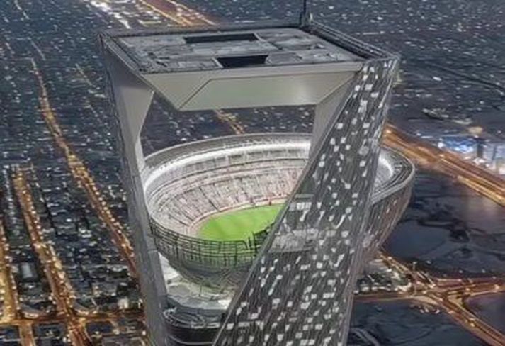 Völlurinn var tilkomumikill en um leið mjög ógnvekjandi.