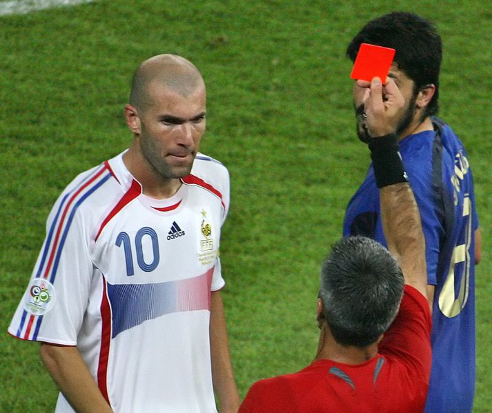 Zidane í úrslitaleiknum árið 2006.