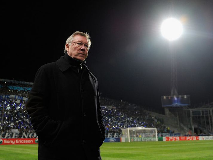 Sir Alex Ferguson, stjóri Manchester United.