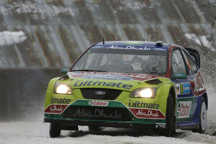Latvala ók til sigurs í dag.