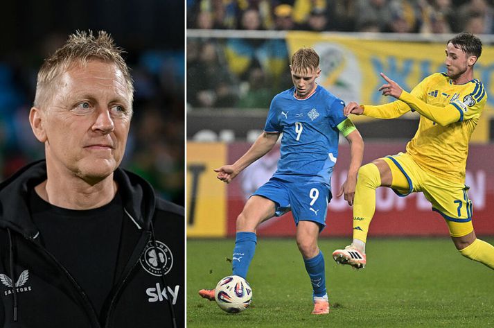 Heimir Hallgrímsson fylgist eins vel með íslenska landsliðinu eins og hann getur.