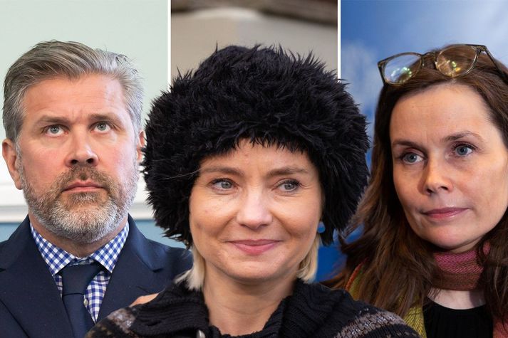 Bjarni Benediktsson og Katrín Jakobsdóttir voru bæði tekjulægri á síðasta ári en Lilja Alfreðsdóttir.