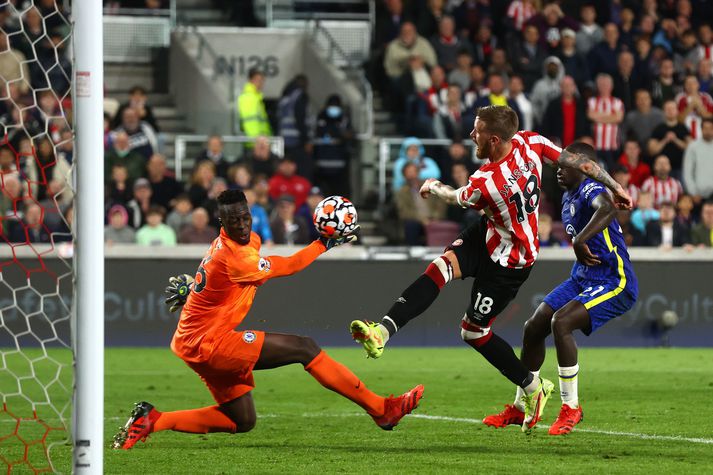 Edouard Mendy var frábær í marki Chelsea.