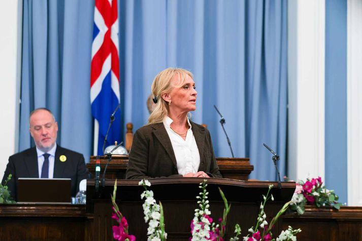Þorgerður Katrín Gunnarsdóttir utanríkisráðherra ætlar að mæla fyrir frumvarpi um innleiðingu bókunar 35 í næstu viku.