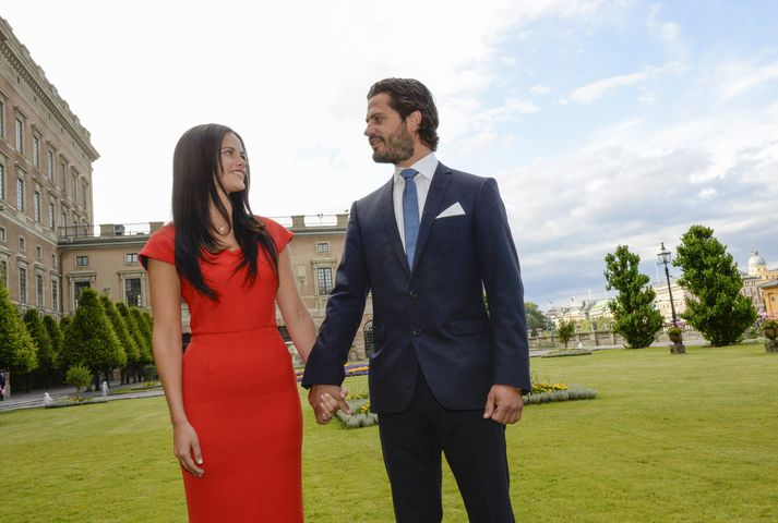 Carl Philip og Sofia Hellqvist eru trúlofuð.