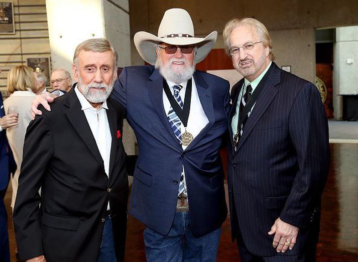 Charlie Daniels, fyrir miðju, er látinn.