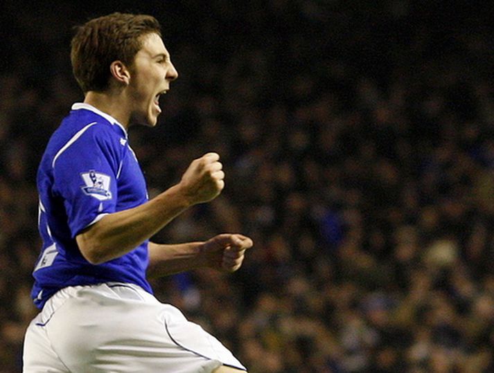 Dan Gosling var hetja Everton í kvöld.