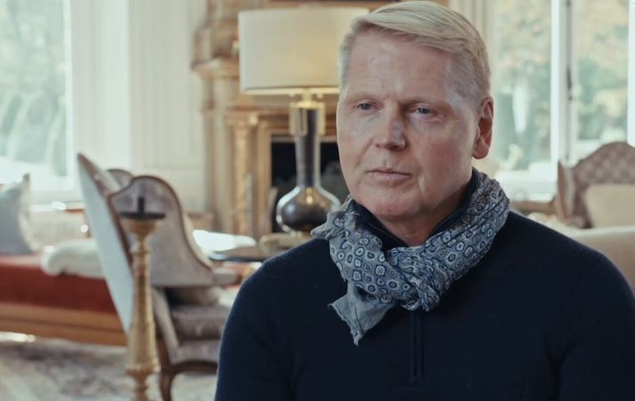 Björn er mjög sáttur með útkomuna. 