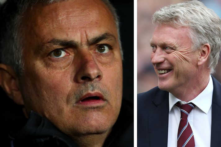 Jose Mourinho og David Moyes.