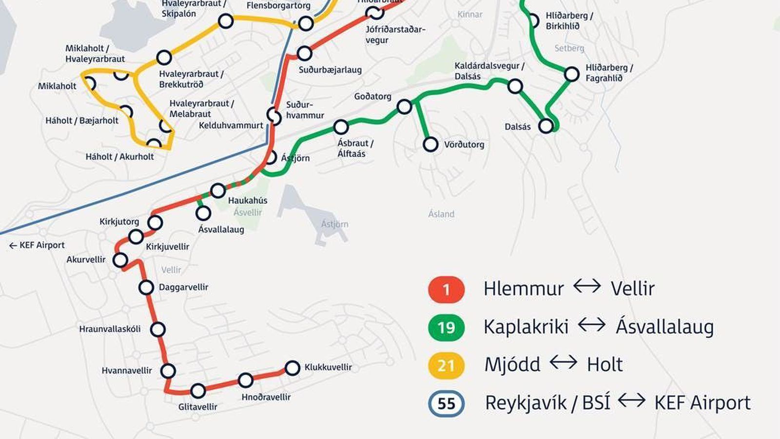 Nýtt leiða­net Strætó í Hafnar­firði tekur gildi á morgun - Vísir