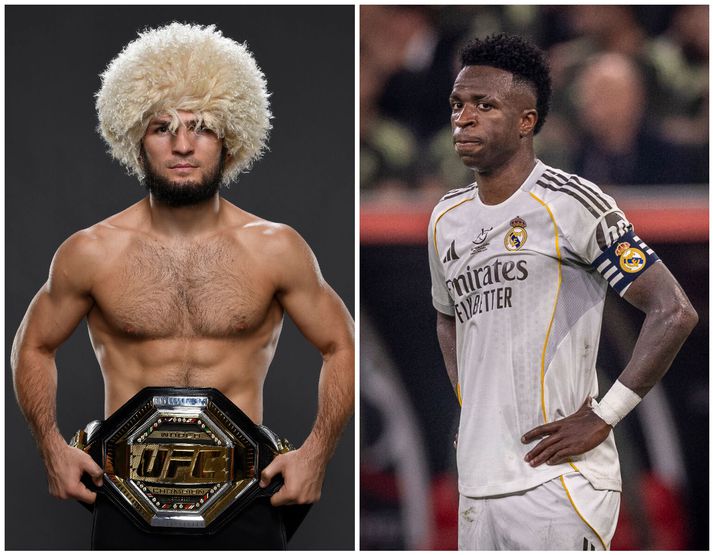 Khabib Nurmagomedov var heimsmeistari i sinni íþrótt og veit hvað þarf til þess að vinna. Vinícius Júnior stóð í deilum við Xabi Alonso fyrir opnum tjöldum.