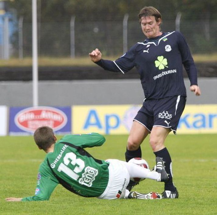 Haraldur í leik með Keflavík árið 2010
