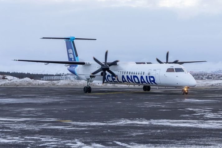 Q400 eru lengri gerðin í Dash 8-flota Icelandair.