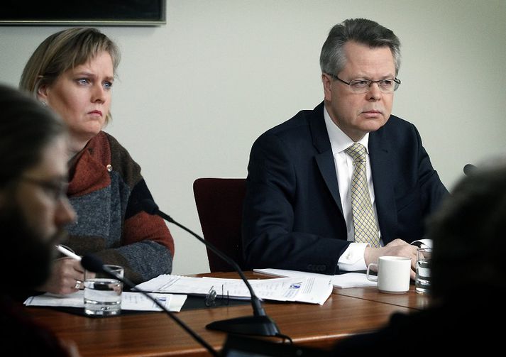 Már Guðmundsson seðlabankastjóri og Katrín Ólafsdóttir lektor við Háskólann í Reykjavík sem bæði sitja í Peningastefnunefnd.