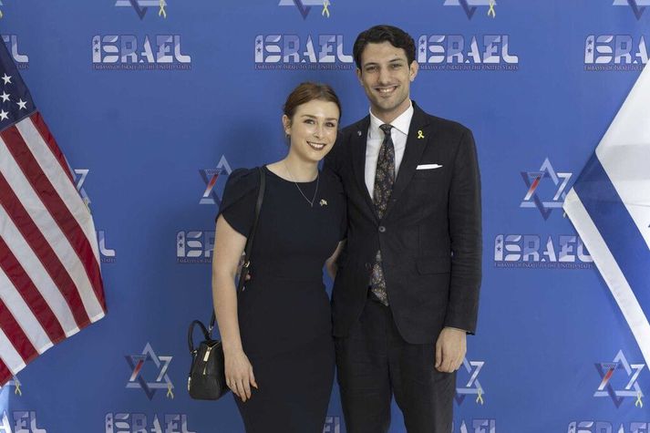 Sarah Milgrim og Yaron Lischinsky sem voru skotin til bana í Washington-borg á miðvikudagskvöld.