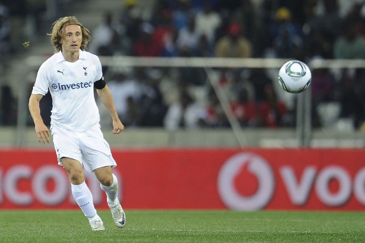 Luka Modric í leik með Tottenham.