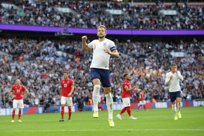 Markaskórnir voru á sínum stað hjá Harry Kane