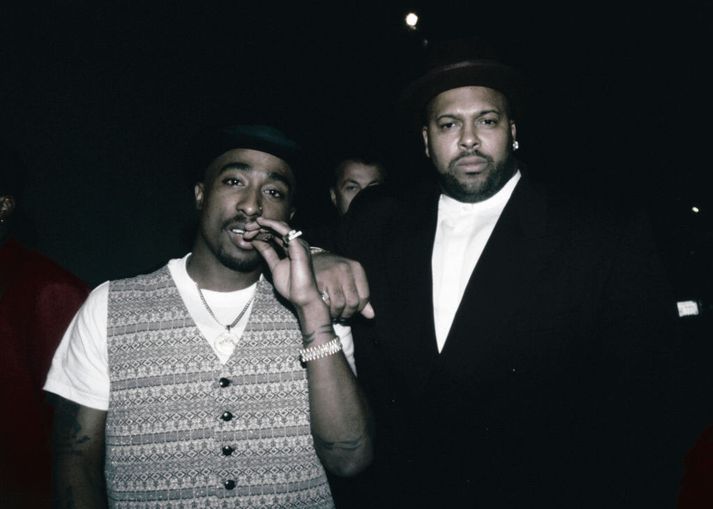 Tupac og Knight árið 1996.