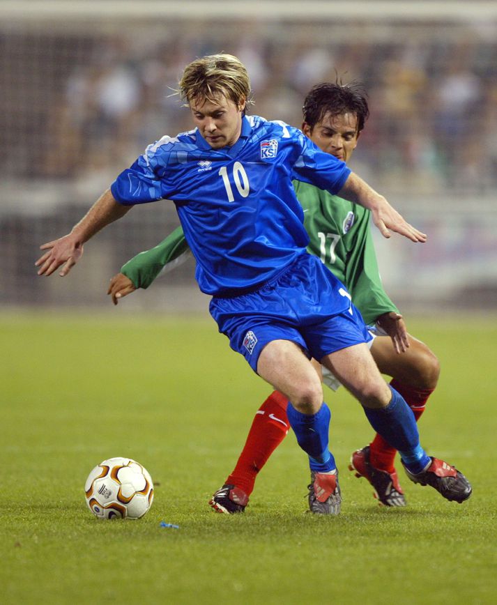 Veigar Páll átti stórleik í dag.