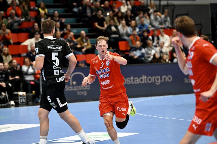 Janus Daði Smárason lék lykilhlutverk er Kolstad vann allt sem hægt var að vinna í norska handboltanum í vetur.