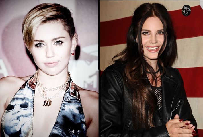 Miley Cyrus og Lana Del Rey