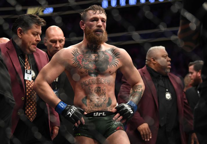 Conor McGregor tapaði síðast í búrinu.