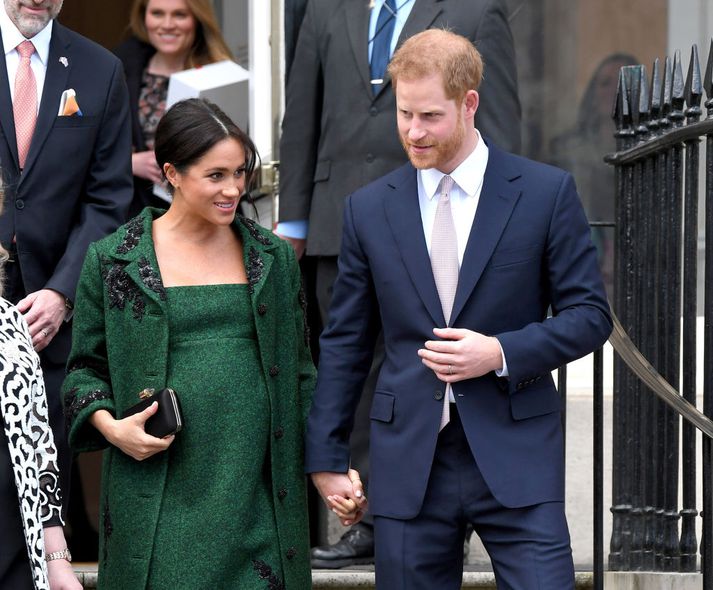 Meghan og Harry í Lundúnum í mars síðastliðnum.