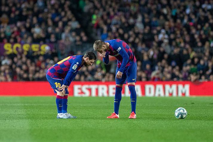 Messi og Pique eru sagðir á meðal þeirra sem hafa lítinn áhuga á að taka á sig launalækkun.