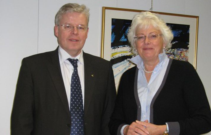 Einar K. Guðfinnsson og Marianne Fischer Boel.