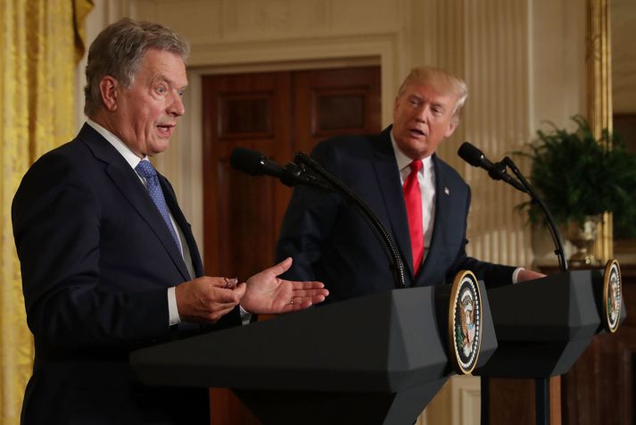 Starfsbræðurnir tveir, Niinisto og Trump.