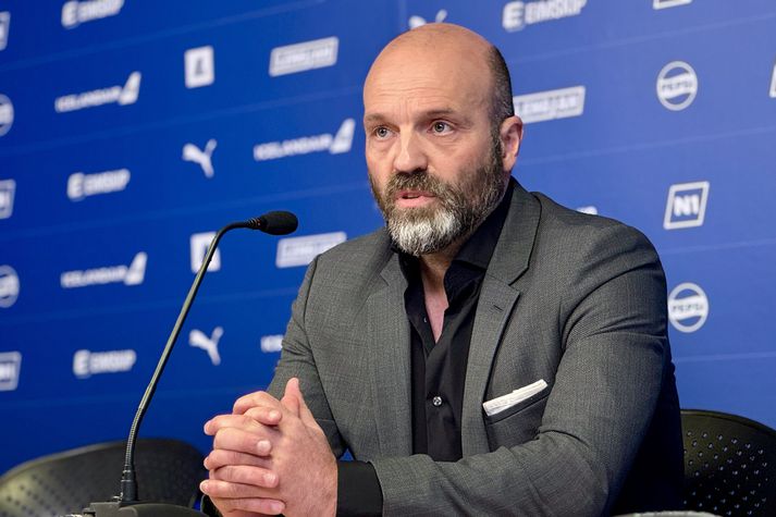 Arnar Gunnlaugsson, landsliðsþjálfari karla í fótbolta.