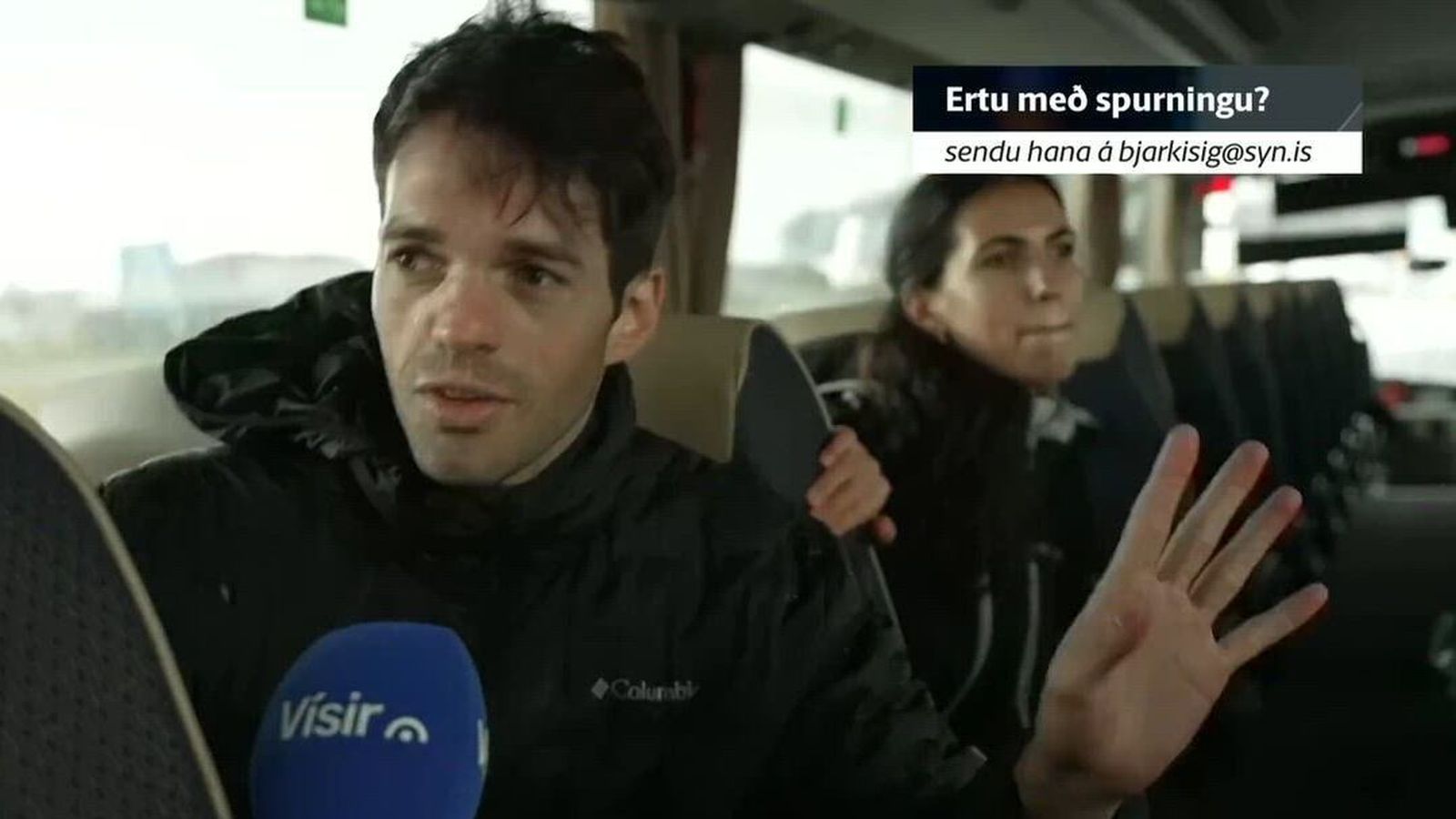 Frétta­maður missti af strætónum til baka