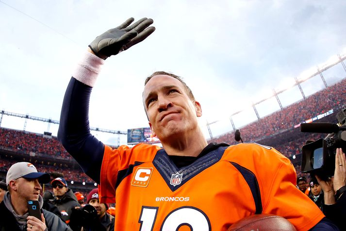 Peyton Manning er talinn líklegur til að leggja skóna á hilluna eftir leikinn enda orðinn 39 ára gamall.