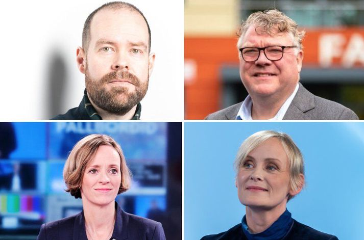 Barátta verður bæði um embætti forseta ASÍ og varaforseta. Á myndinni má sjá Arnald Grétarsson og Georg Pál Skúlason sem báðir bjóða sig fram í embætti forseta ASÍ. Halla Gunnarsdóttir og Sólveig Anna Jónsdóttir sækjast eftir embætti fyrsta varaforseta ASÍ. 