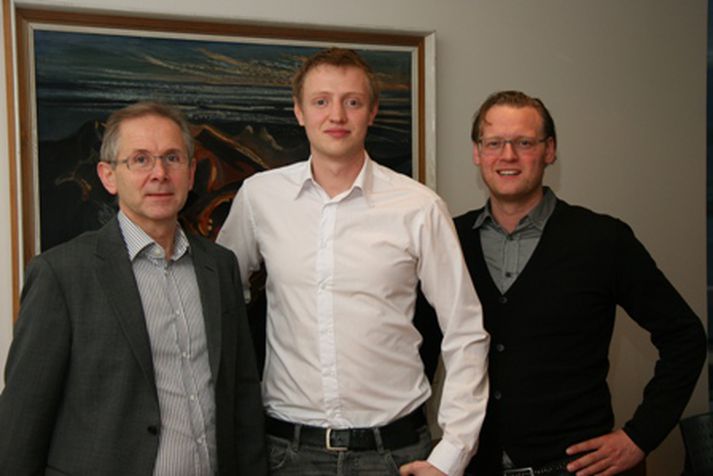 Á myndinni eru: Sigurður Jónsson, framkvæmdastjóri KPMG, Kristján Freyr Kristjánsson, verkefnastjóri Gulleggsins, og Benedikt K. Magnússon, partner á fyrirtækjasviði KPMG.