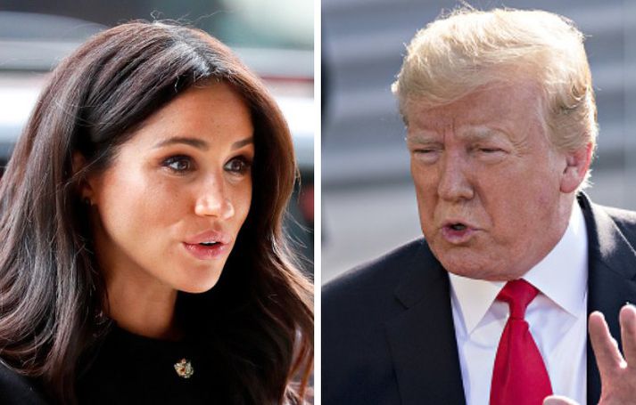 Trump var ekki sáttur við ummæli Markle.