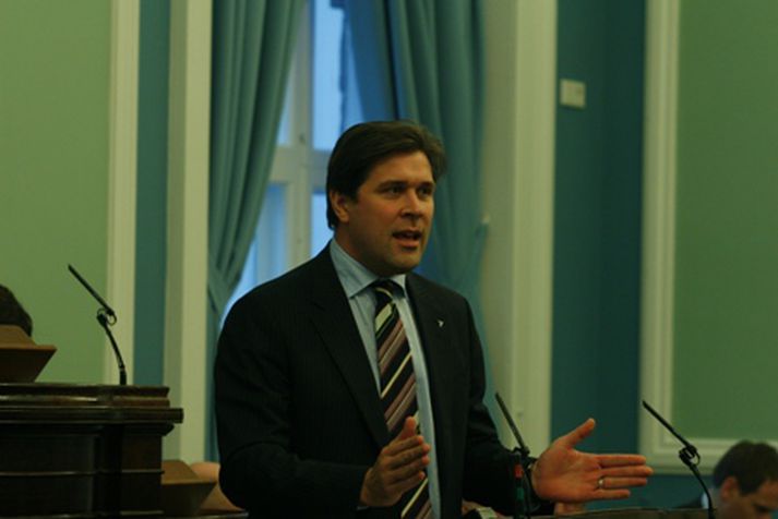 Bjarni Benediktsson sagði að stjórnarandstaðan myndi stöðva allar tilraunir til þess að hætta við þjóðaratkvæðagreiðsluna. Mynd/ GVA.