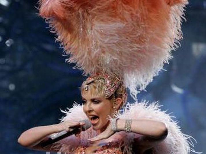 Kylie Minogue á tónleikum.