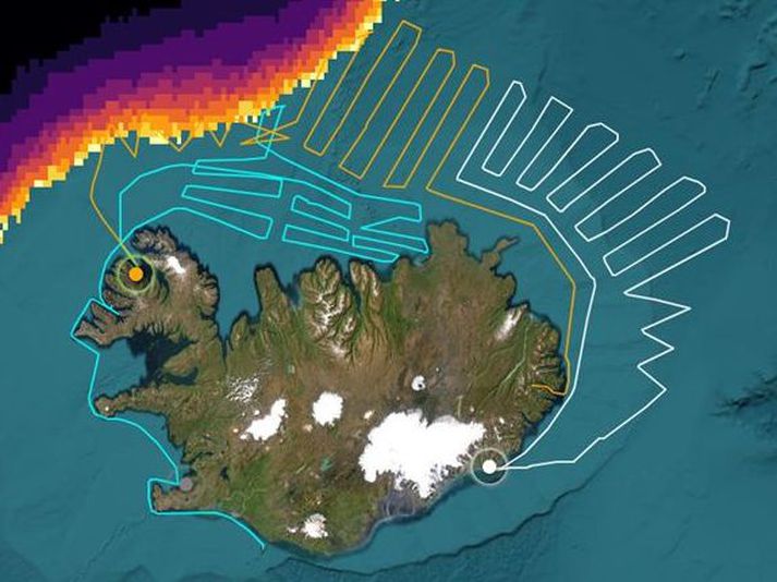 Uppsjávarskipin Ásgrímur Halldórsson, Heimaey og Polar Ammassak hafa tekið þátt í loðnumælingum undanfarið.