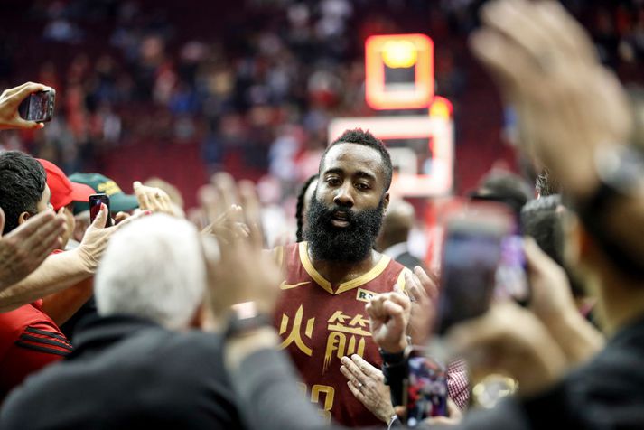 James Harden fór enn og aftur á kostum með Houston í nótt.